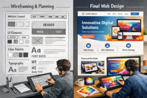 website design vs website development 1