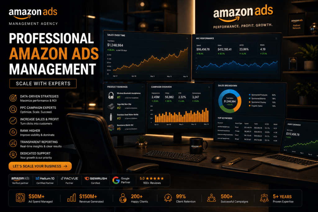 Best Freelance Amazon Ads Management Service amazon ads management agency 5