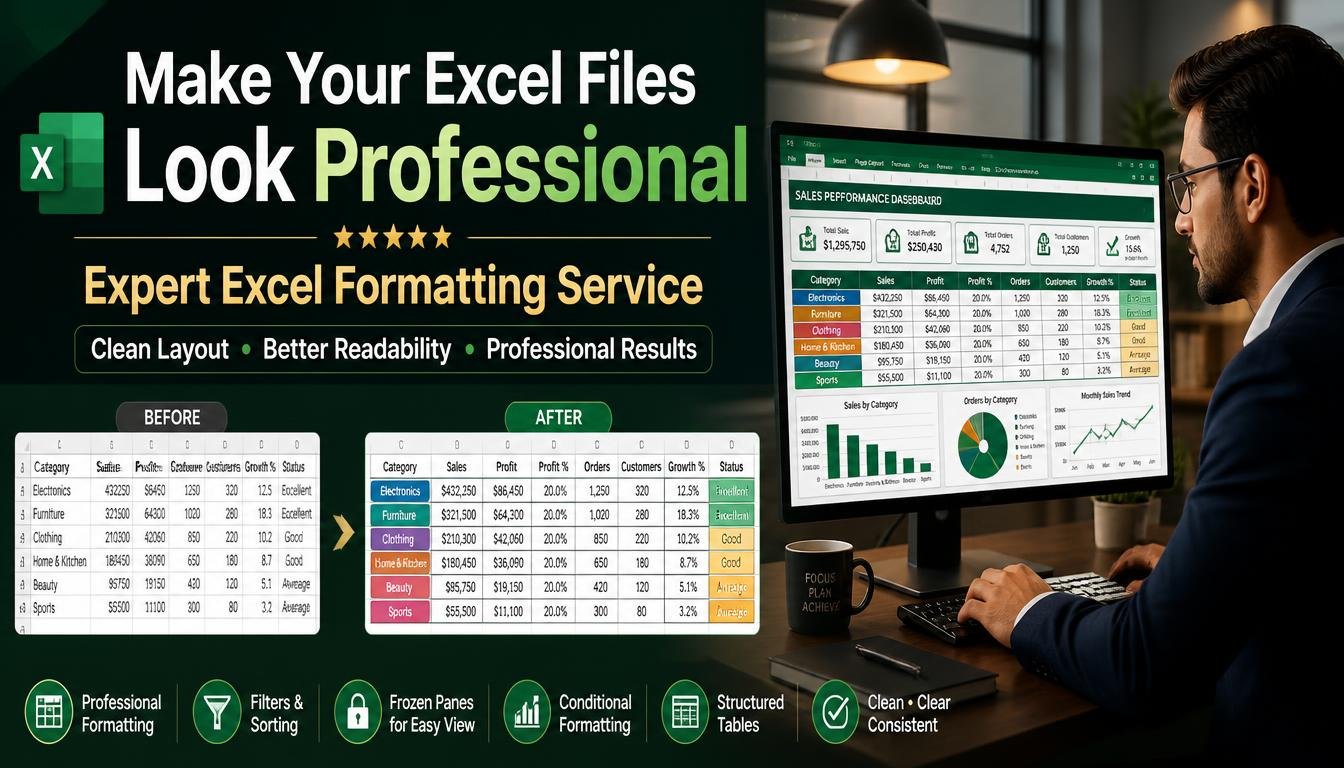 Excel Data Cleaning and Formatting Services