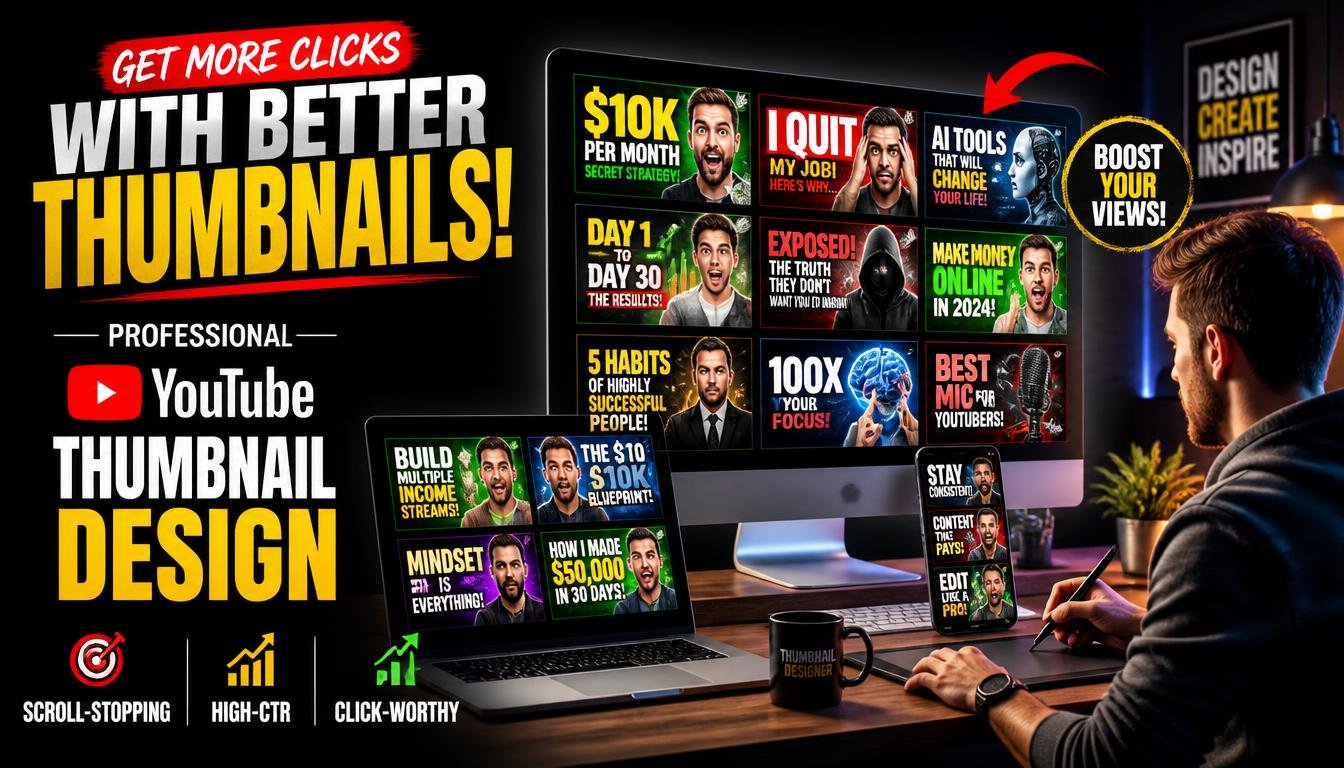 YouTube Thumbnail Design
